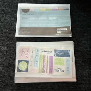 New 20 Creative Memories Customer Gift Tinted Title Stickers Scrapbook Crafts